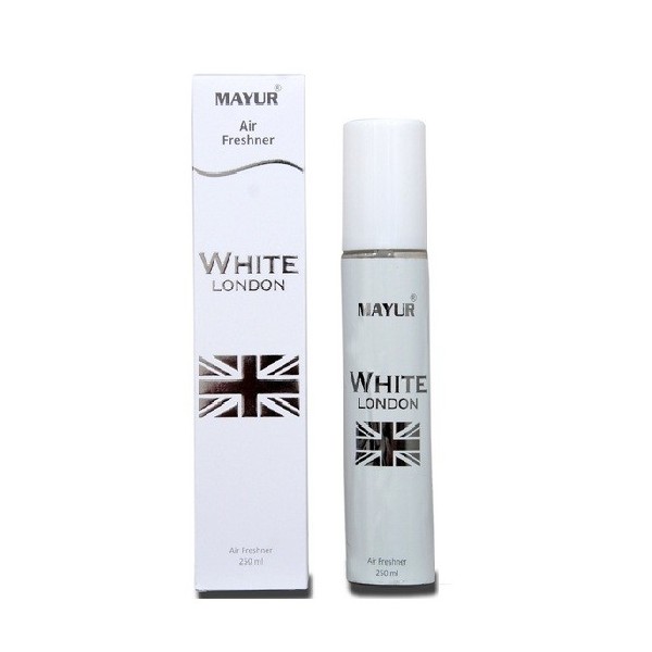 MAYUR WHITE LONDON WITHOUT GAS AIR FRESHNER 250ML