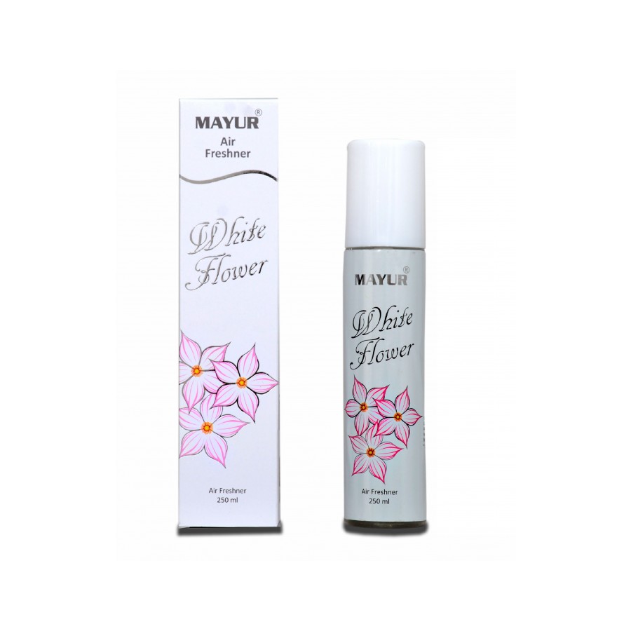 MAYUR WHITE FLOWER WITHOUT GAS AIR FRESHNER 250ML