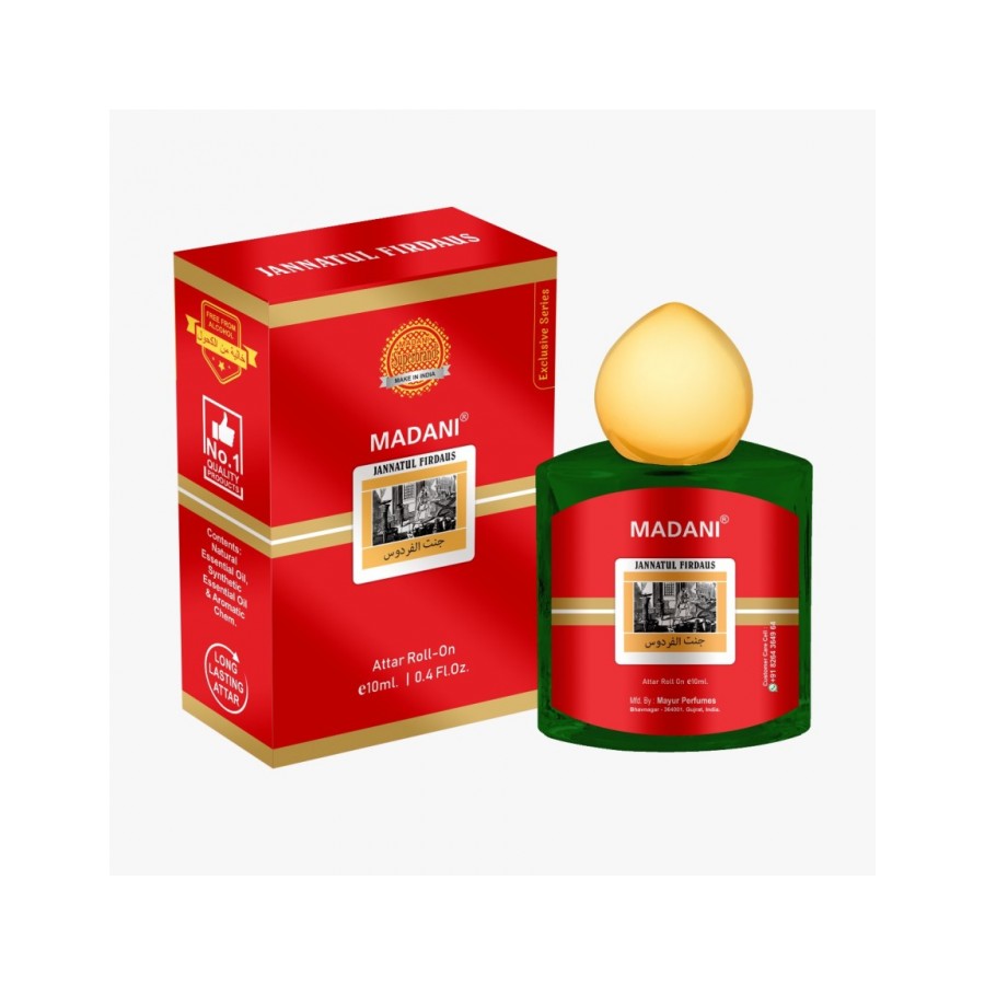 Madani Jannatul Firdaus Long Lasting 10 ml Herbal Attar