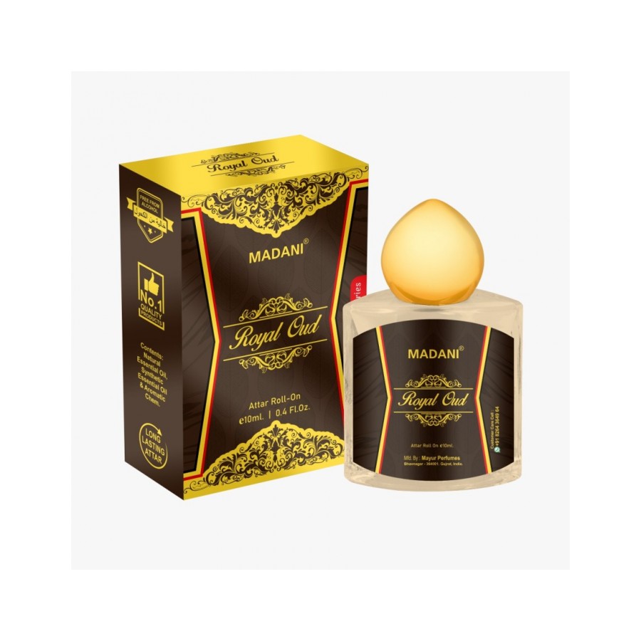 Madani Royal Oud Luxurious Attar Roll On 10 ML